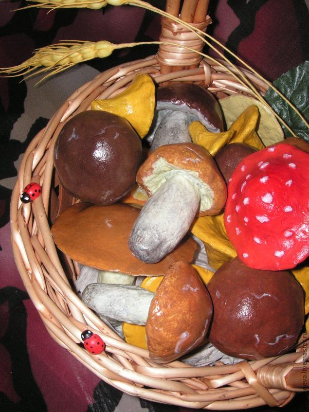 Лепим грибы в технике папье-маше, фото № 38