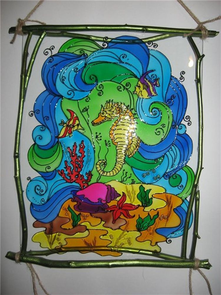 Подборка очаровательных работ росписи стекла витражными красками, фото № 6