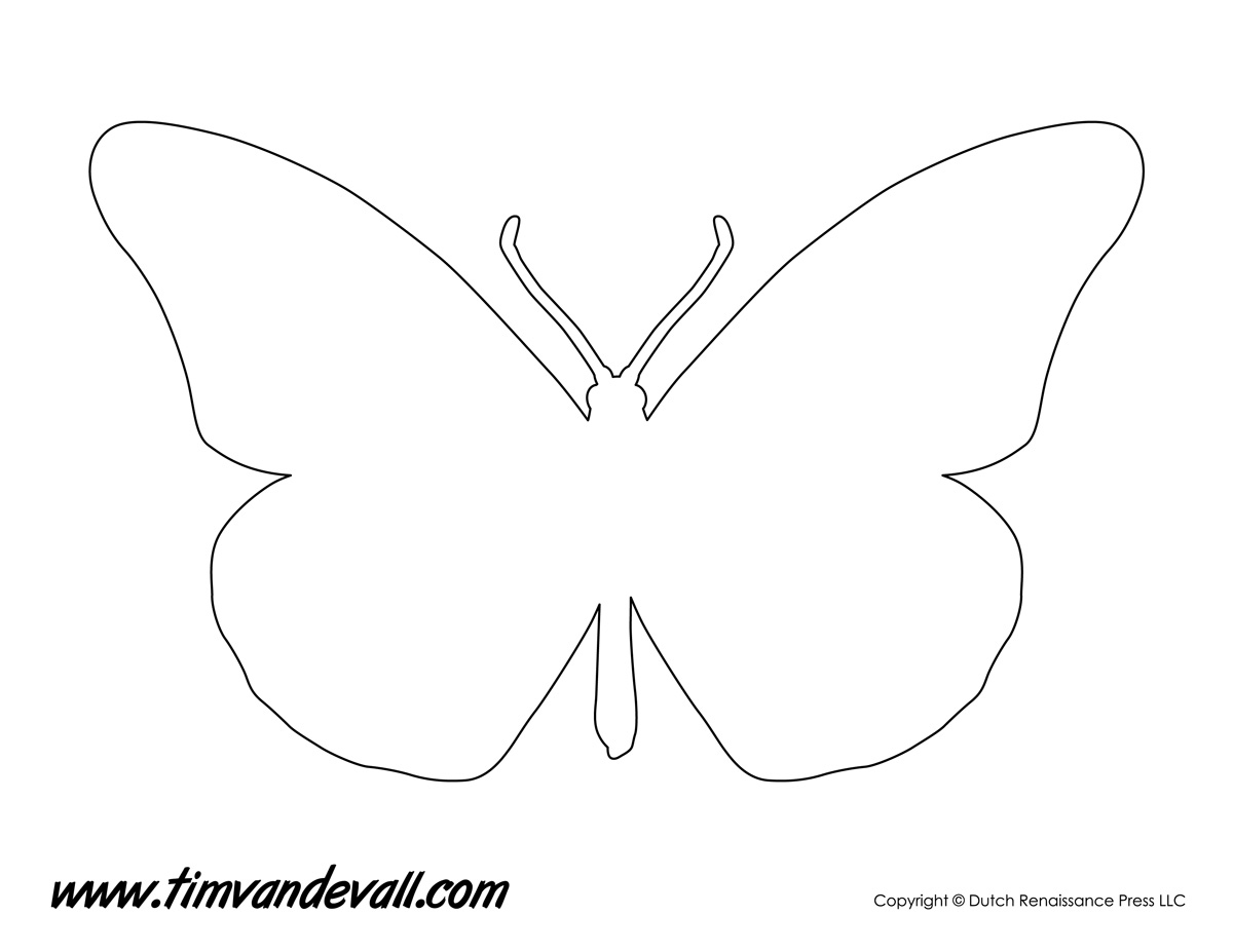 Фигура бабочки трафарет
