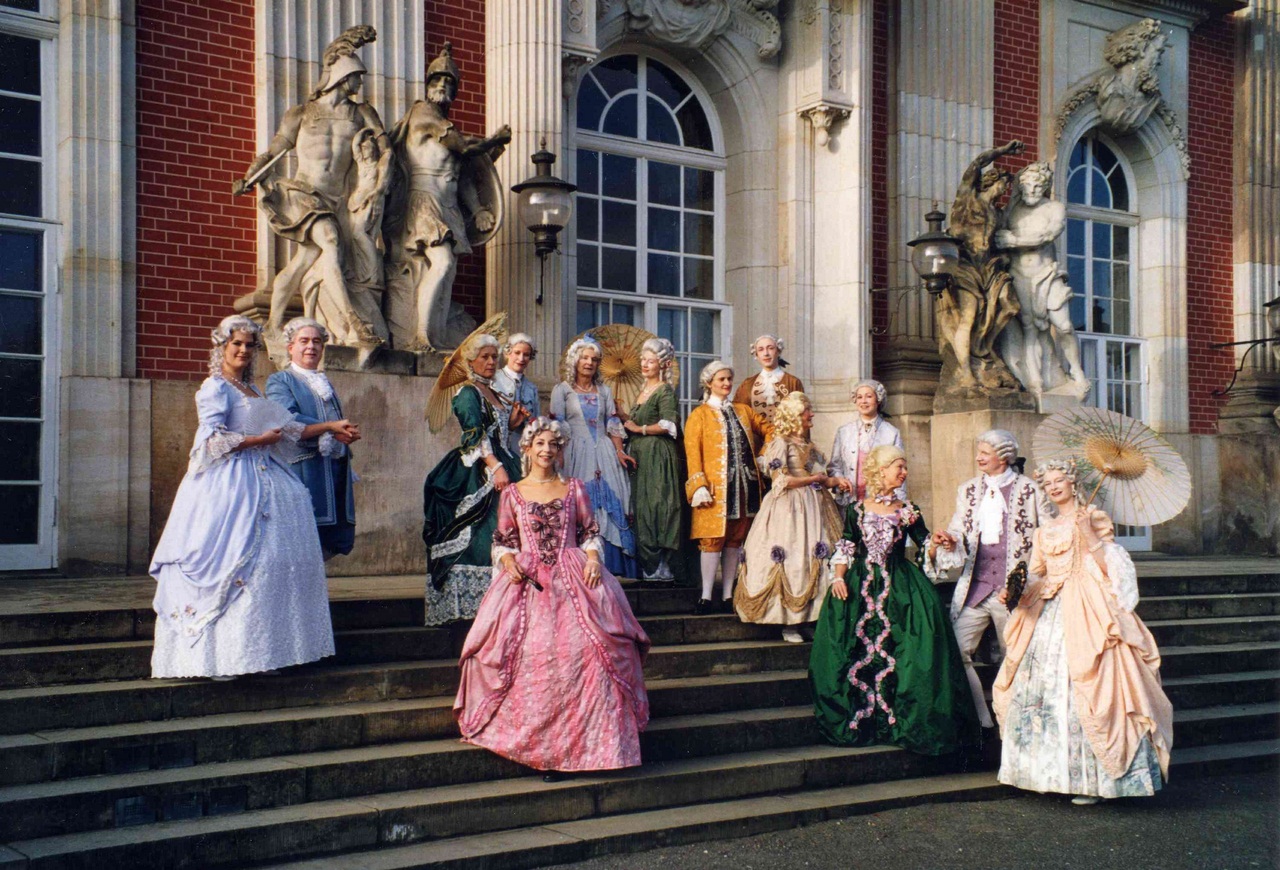 Potsdam, Park Sanssouci, Neues Palais, Gartenseite.