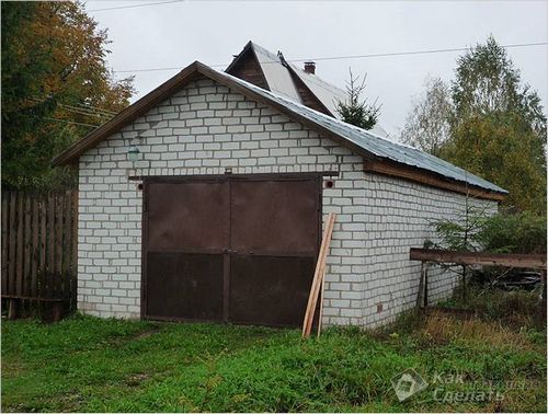 Гараж из кирпича своими руками - строительство кирпичного гаража   фото