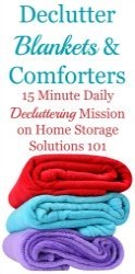 How To Declutter Blankets & Comforters