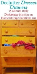 How To Get Rid Of Dresser Drawer Clutter
