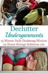 How To Declutter Your Wardrobe Of Undergarments Clutter