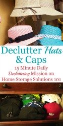 How To Declutter Hats & Caps