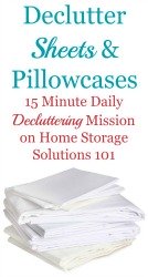How To Declutter Sheets And Pillowcases