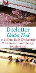 How To Declutter Under The Bed