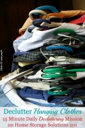 How To Declutter Your Closet Hanging Clothes